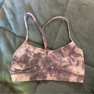 Lululemon purple diamond dye power y sports bra